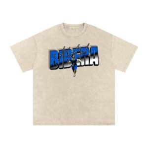 kal-el bibera Snow Washed Oversized TEE - Image 2