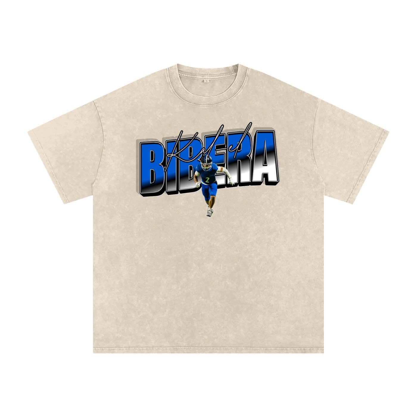 kal-el bibera Snow Washed Oversized TEE - Image 2