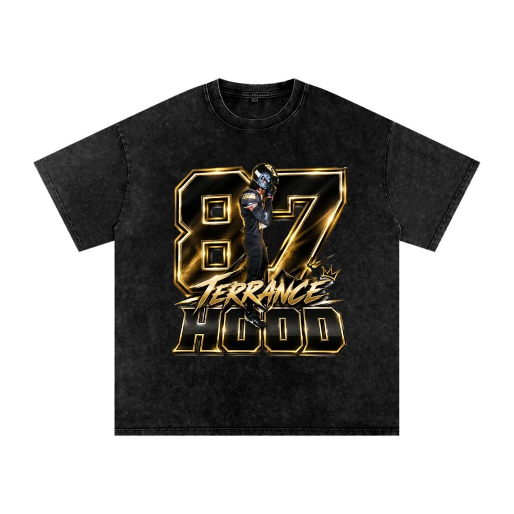 Terrance Hood Snow Washed Oversized TEE