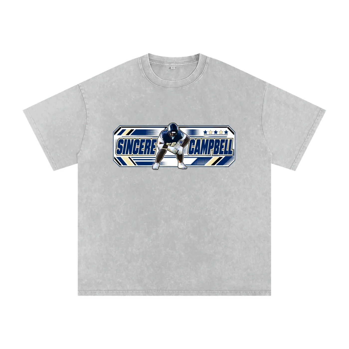 Sincere Campbell Snow Washed Oversized TEE - Image 3