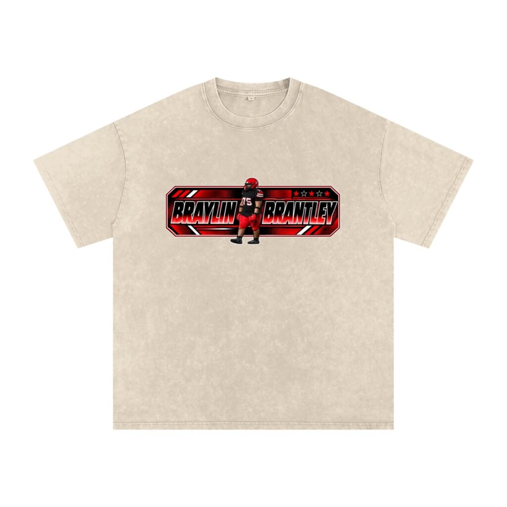Braylin Brantley Snow Washed Oversized TEE