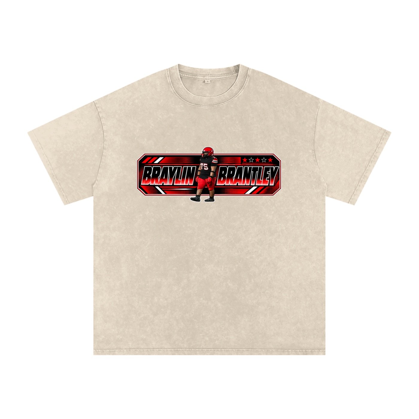 Braylin Brantley Snow Washed Oversized TEE - Image 2
