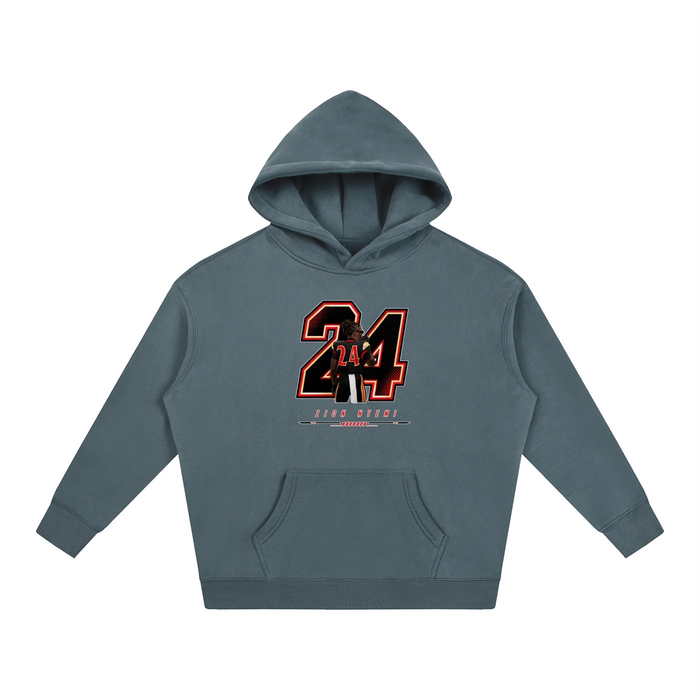Zion Ntemi Oversize Fleeced Hoodie - Image 4