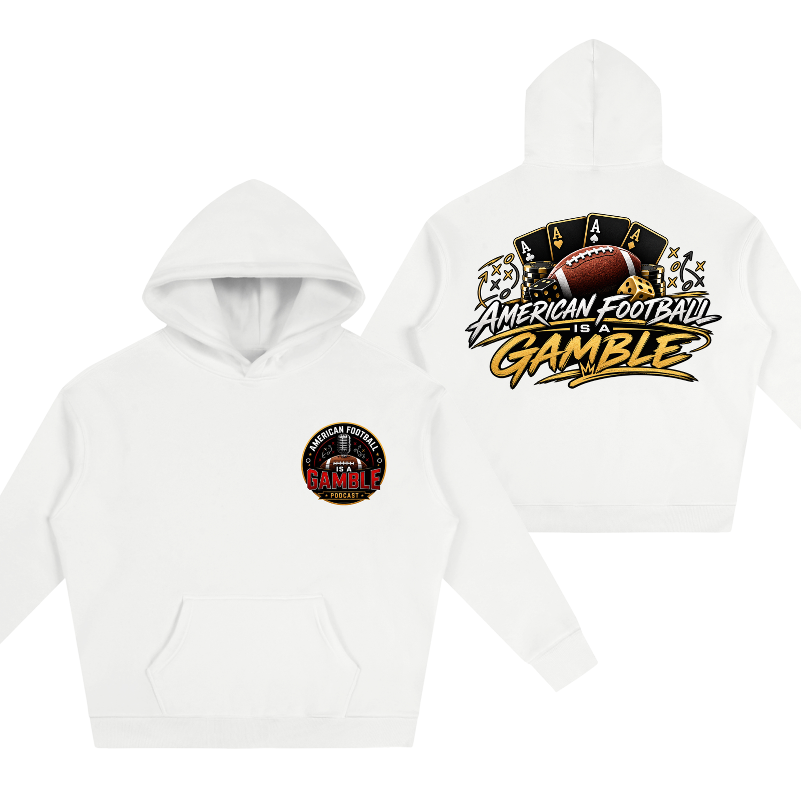 Phillip Gamble Oversize Fleeced Hoodie - Image 1