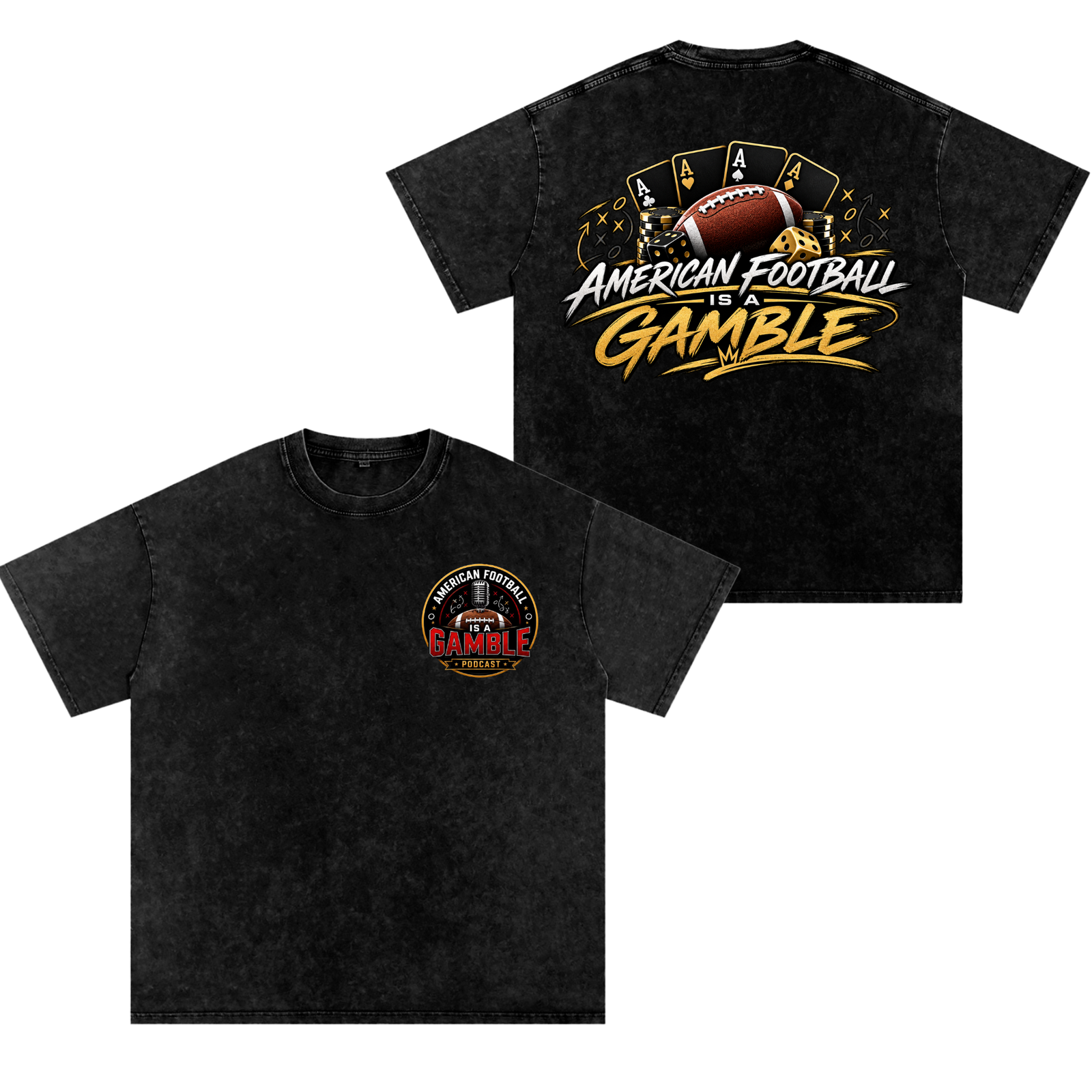 Phillip Gamble Snow Washed Oversized TEE - Image 3
