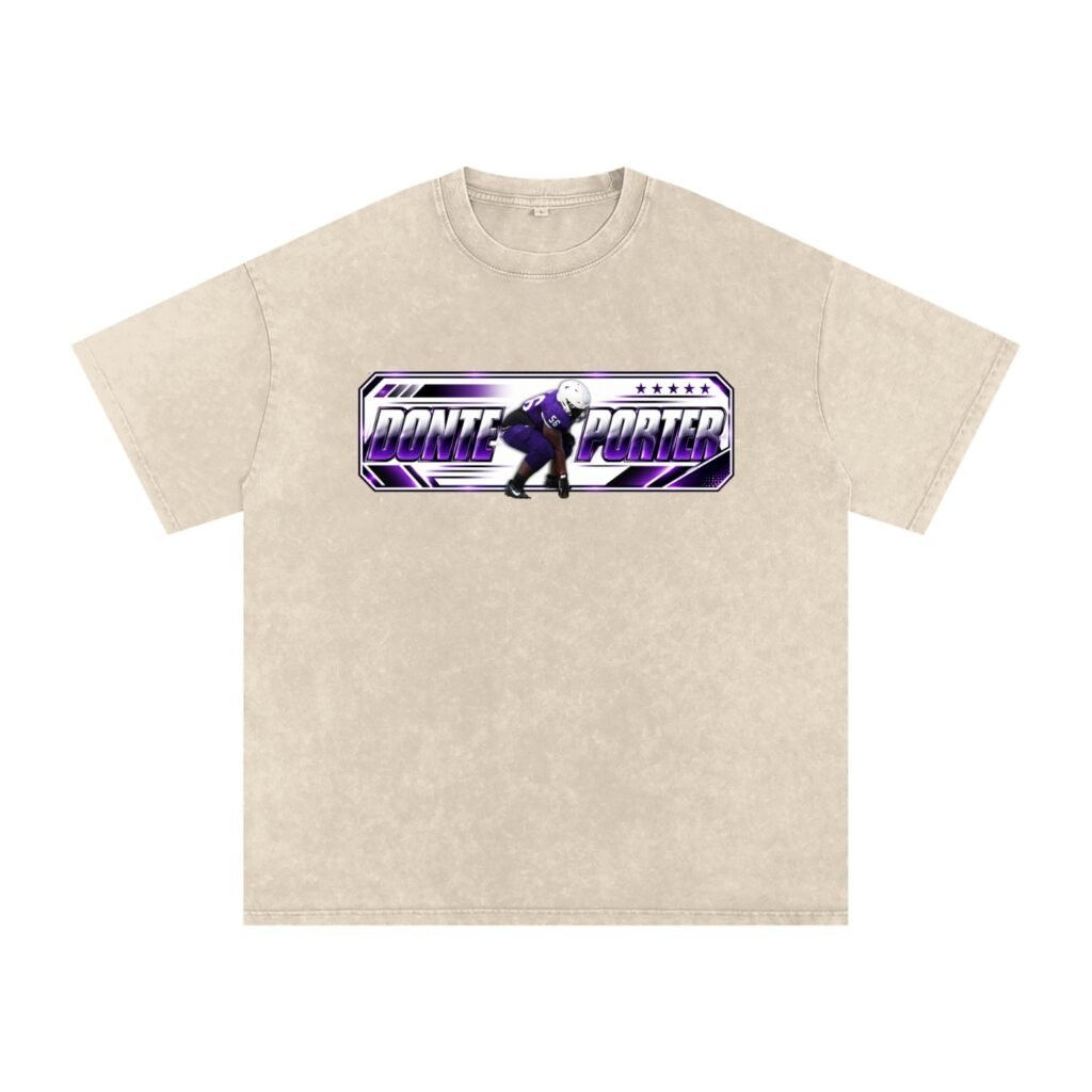 Donte Porter ll Snow Washed Oversized TEE