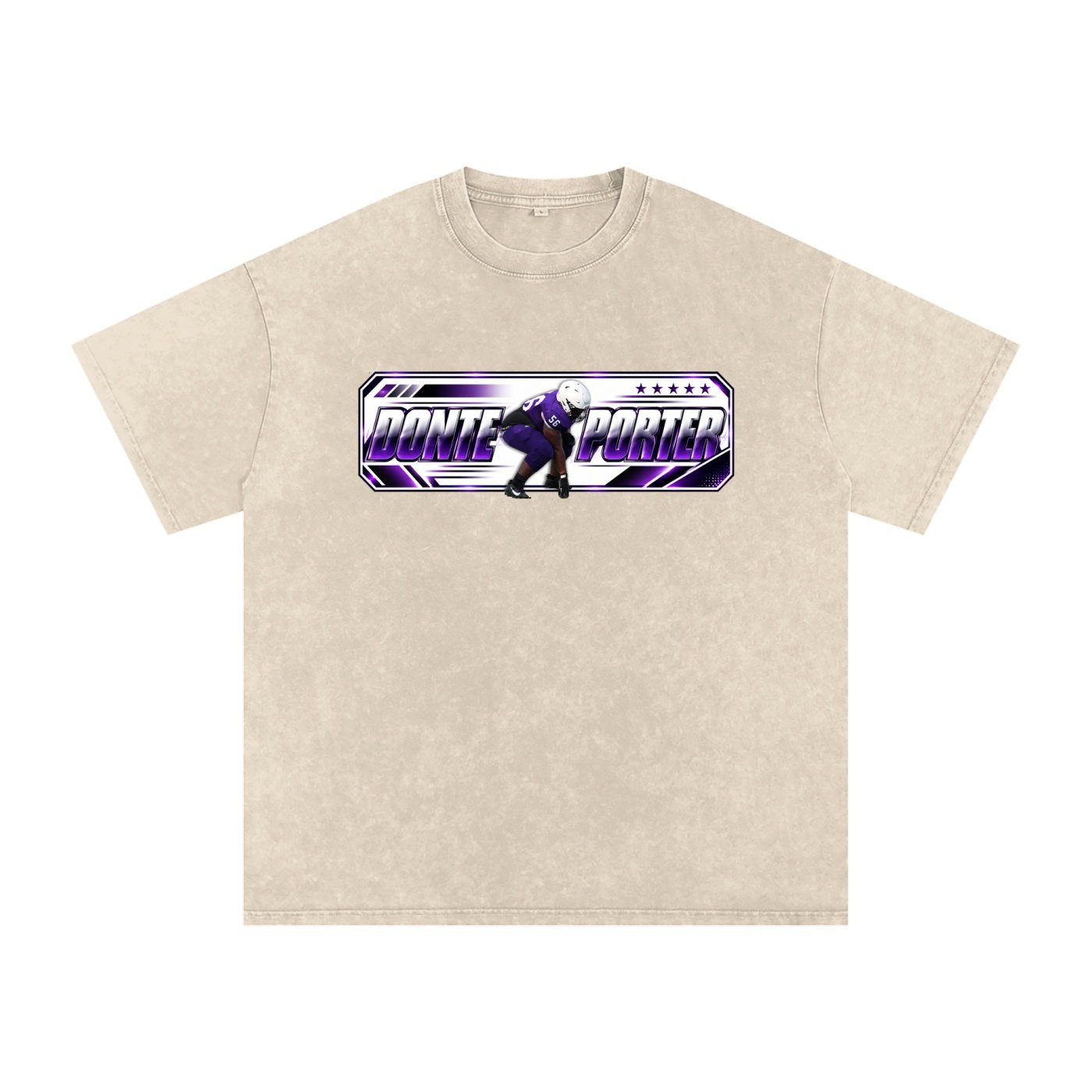Donte Porter ll Snow Washed Oversized TEE - Image 2