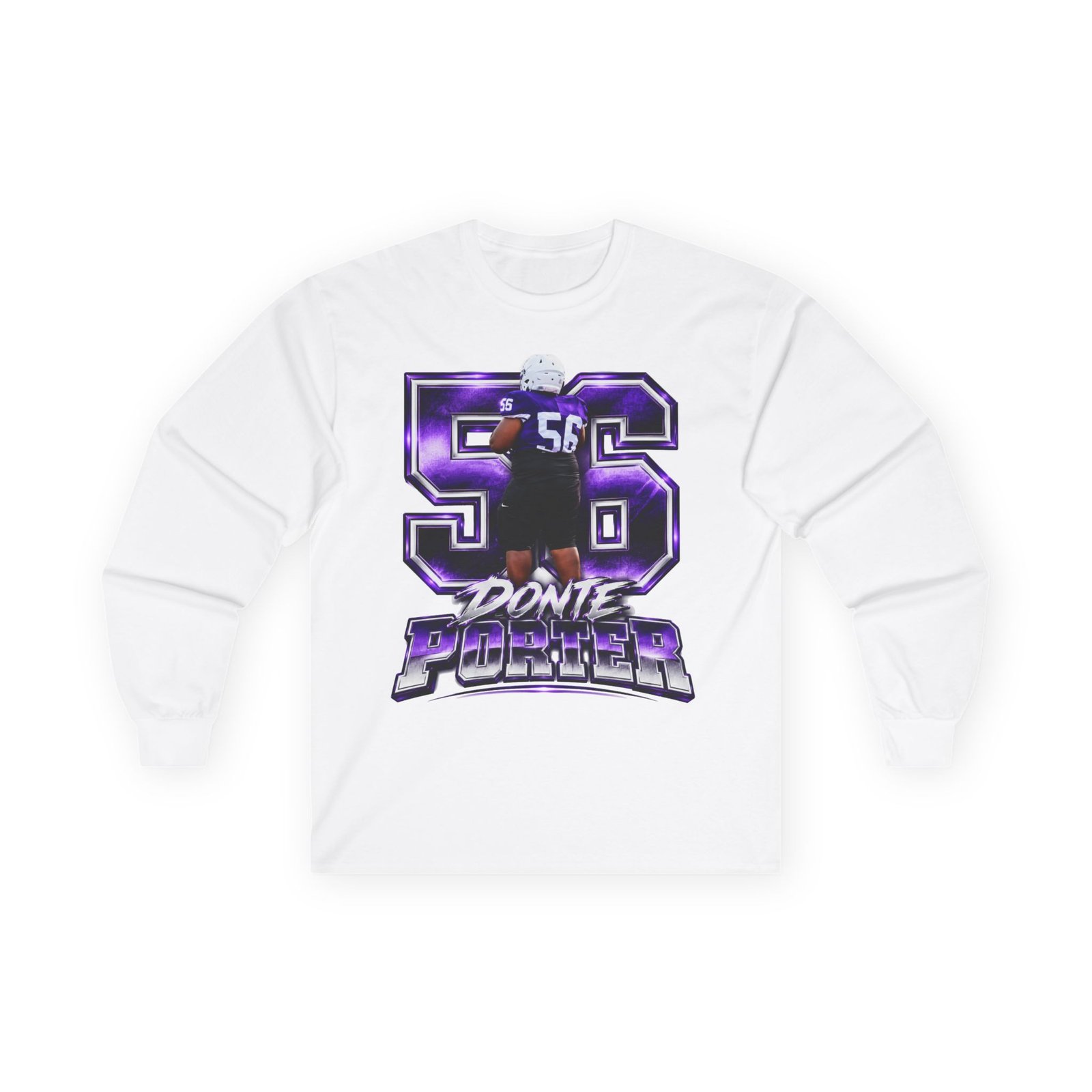 Donte Porter ll Unisex Cotton Long Sleeve Tee - Image 2