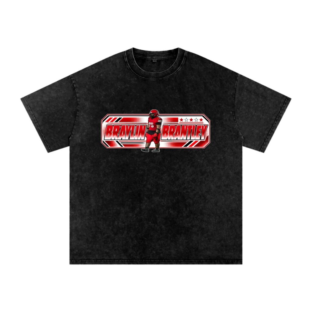 Braylin Brantley Snow Washed Oversized TEE