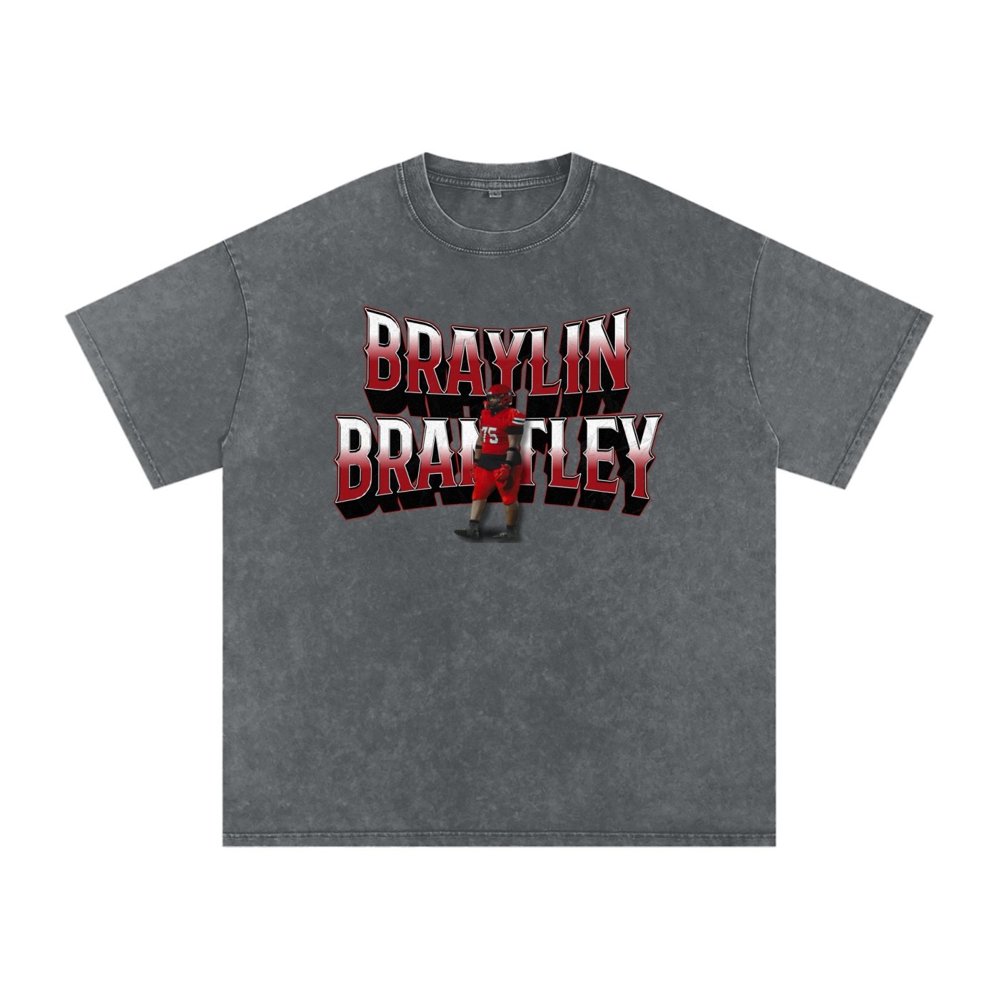 Braylin Brantley Snow Washed Oversized TEE - Image 4