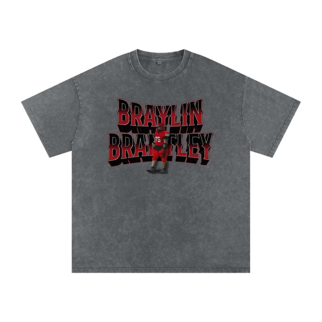 Braylin Brantley Snow Washed Oversized TEE