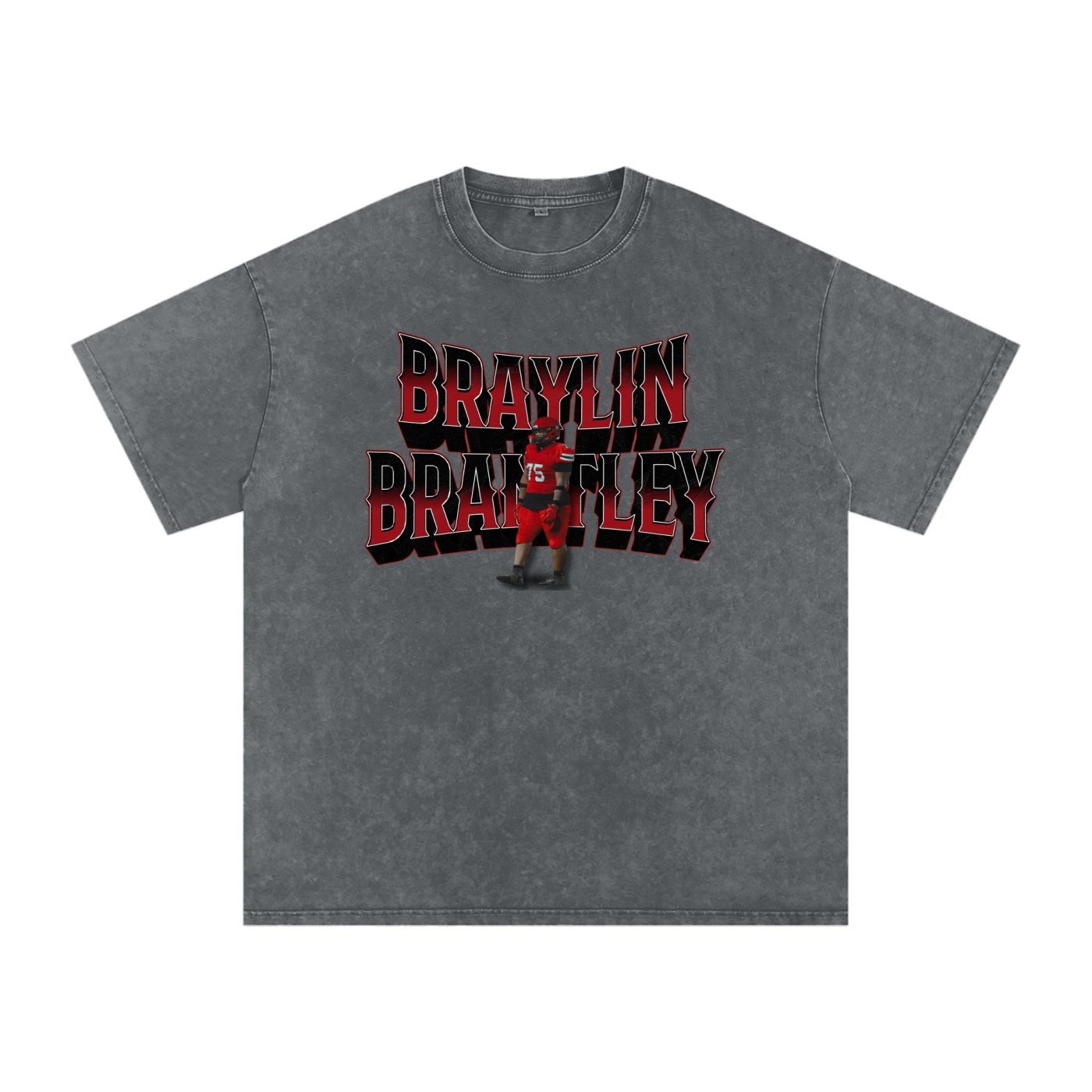 Braylin Brantley Snow Washed Oversized TEE - Image 4