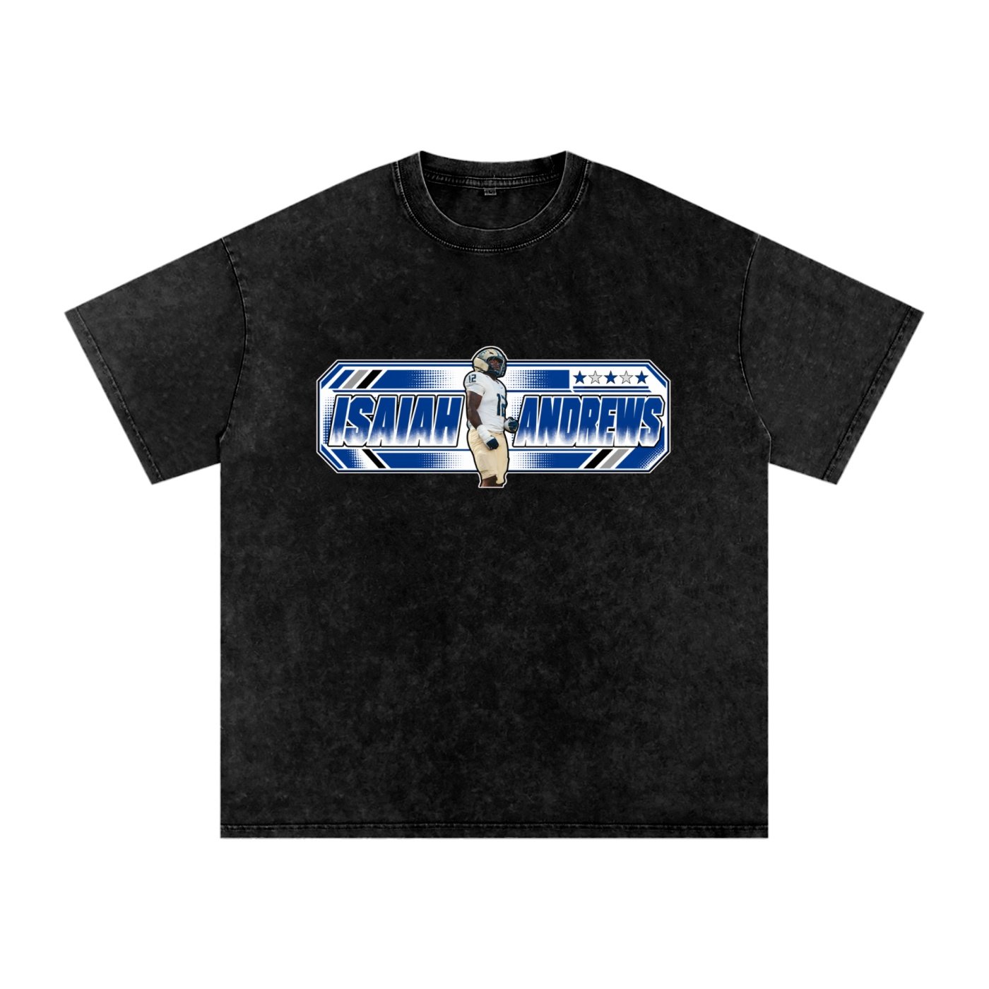 Isaiah Andrews Snow Washed Oversized TEE - Image 1