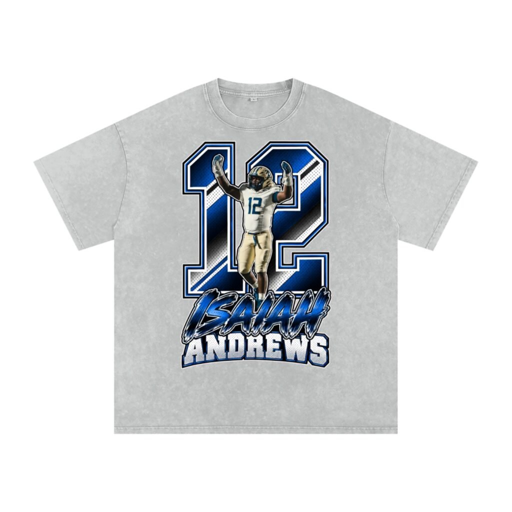 Isaiah Andrews Snow Washed Oversized TEE