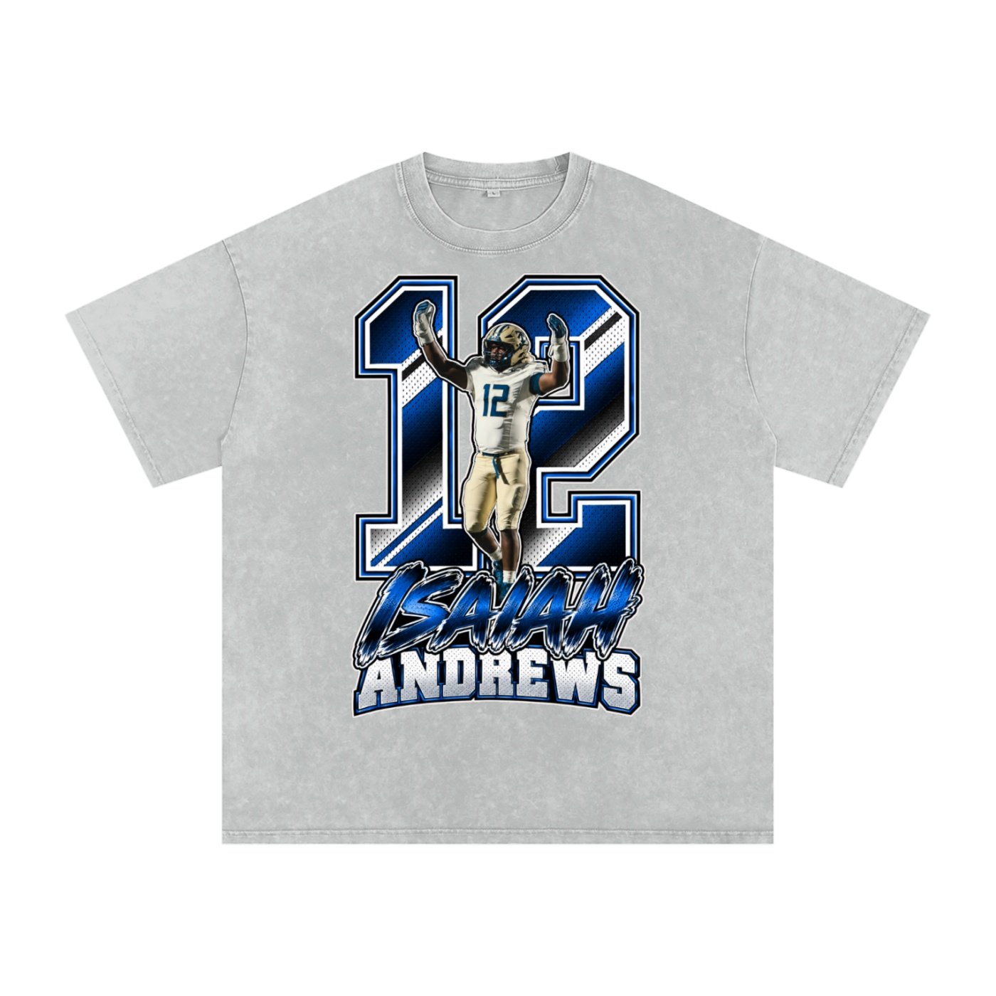 Isaiah Andrews Snow Washed Oversized TEE - Image 3
