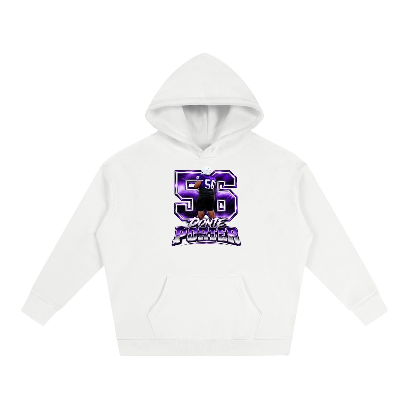 Donte Porter ll  Oversize Fleeced Hoodie - Image 2