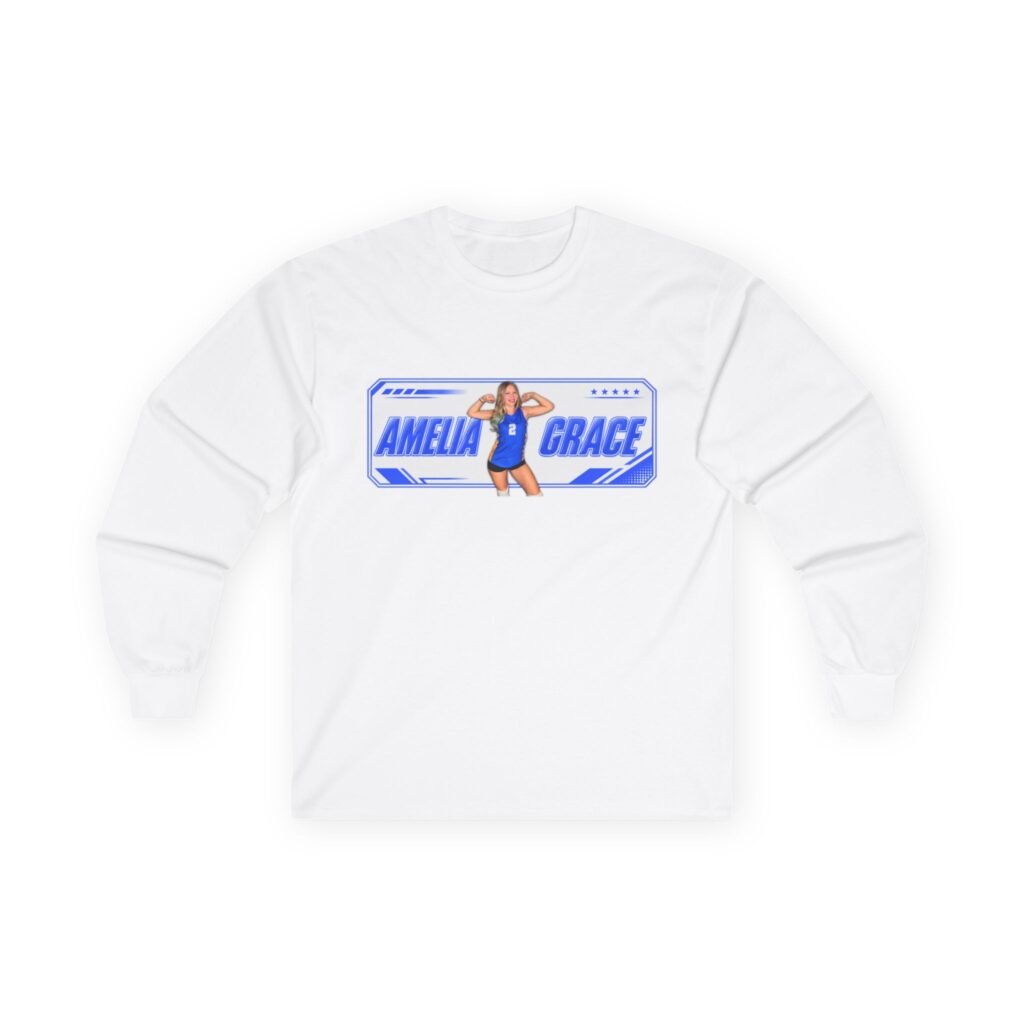 Amelia Grace Unisex Cotton Long Sleeve Tee