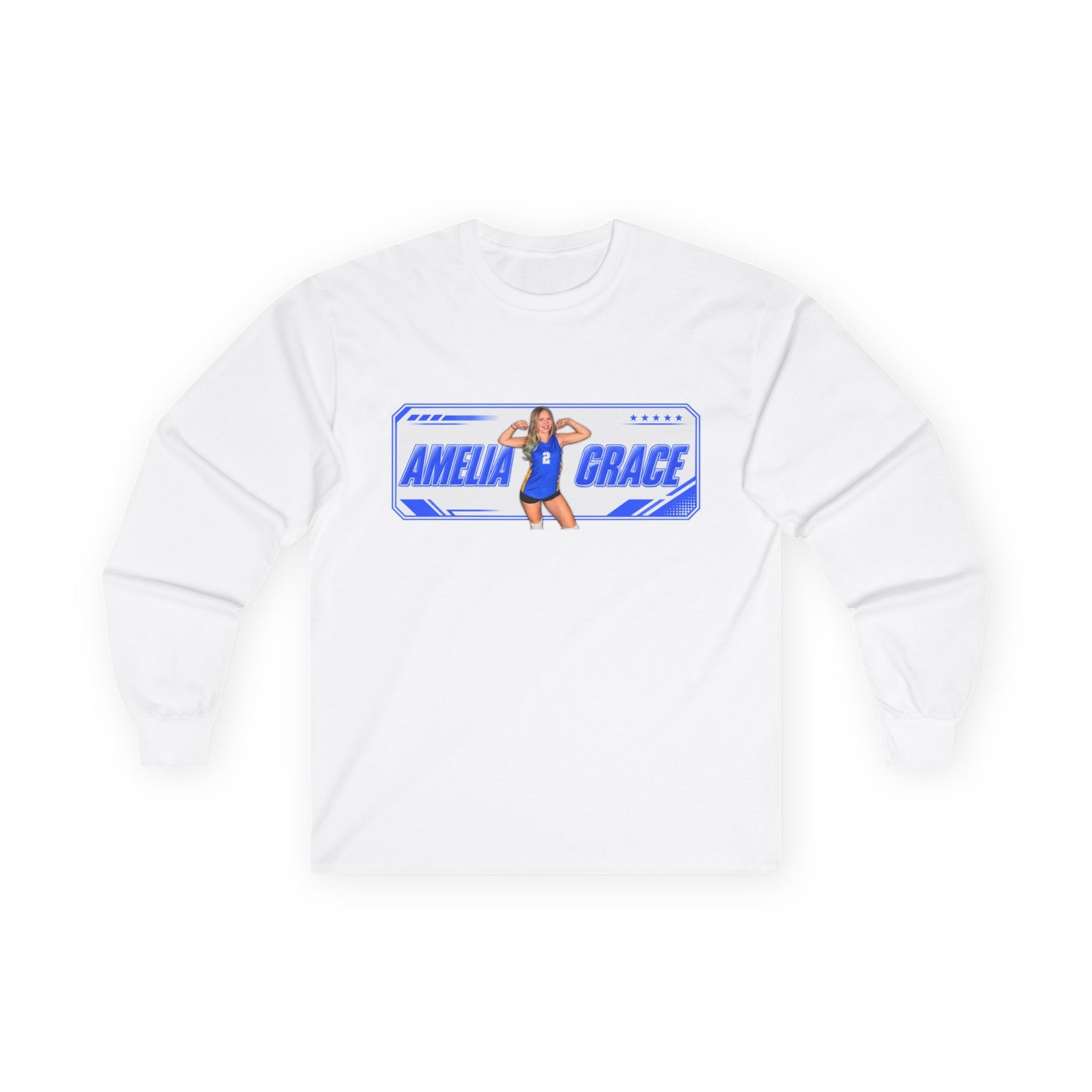 Amelia Grace Unisex Cotton Long Sleeve Tee - Image 2