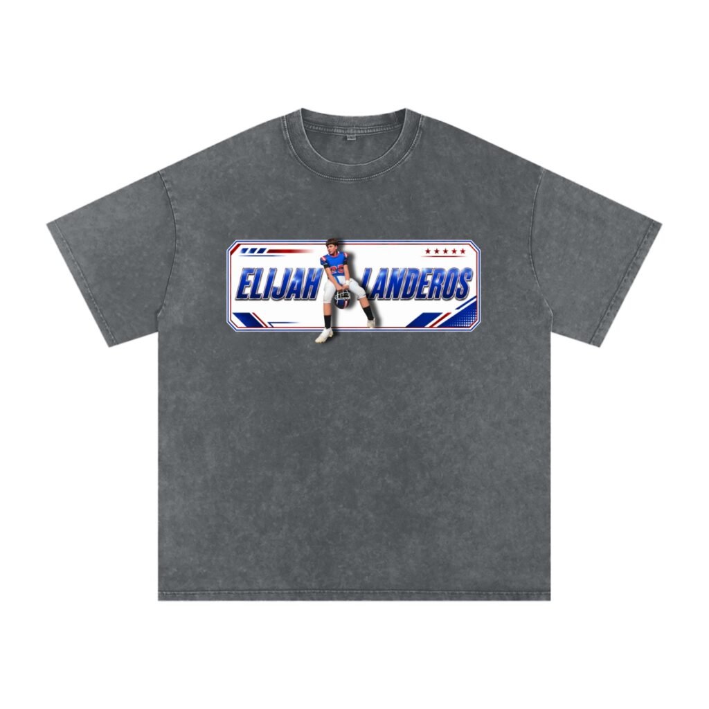 Elijah Landeros Snow Washed Oversized TEE