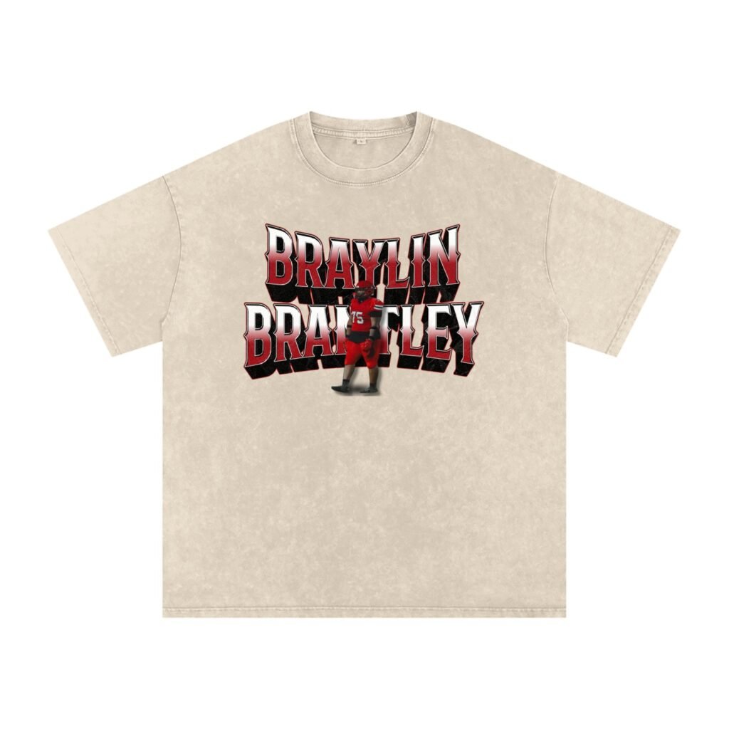 Braylin Brantley Snow Washed Oversized TEE