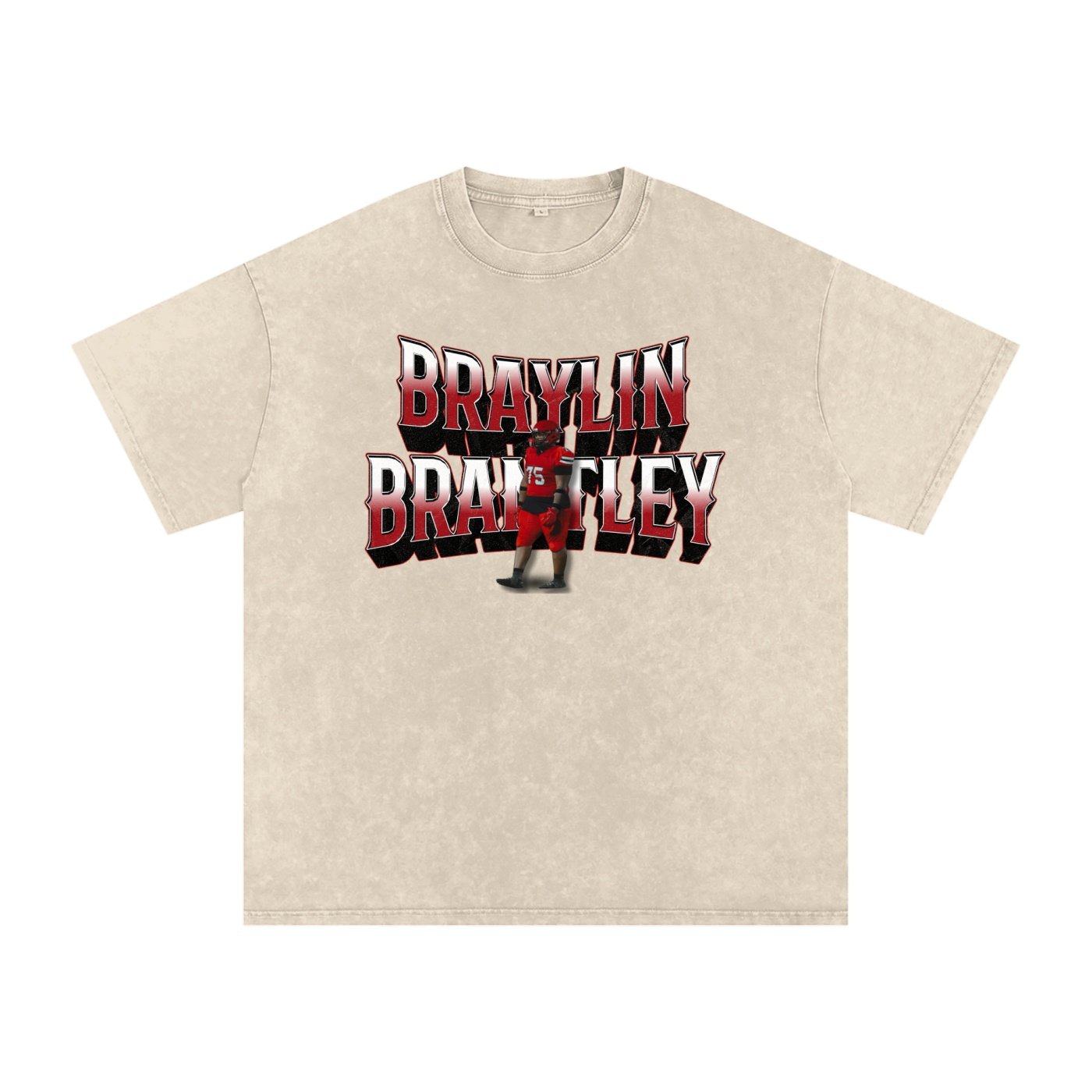 Braylin Brantley Snow Washed Oversized TEE - Image 2