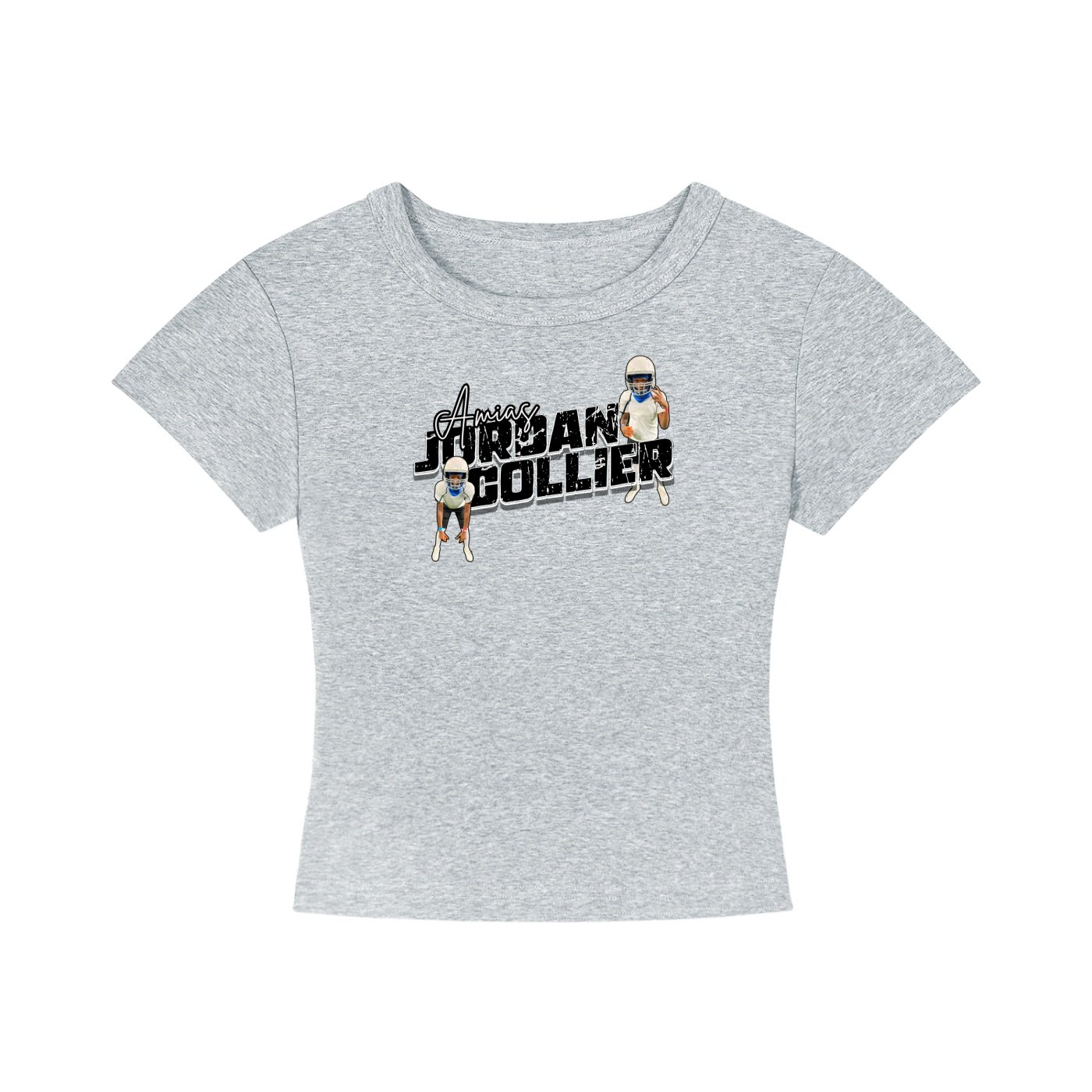 Amias Jordan collier Women's CropTop - Image 3