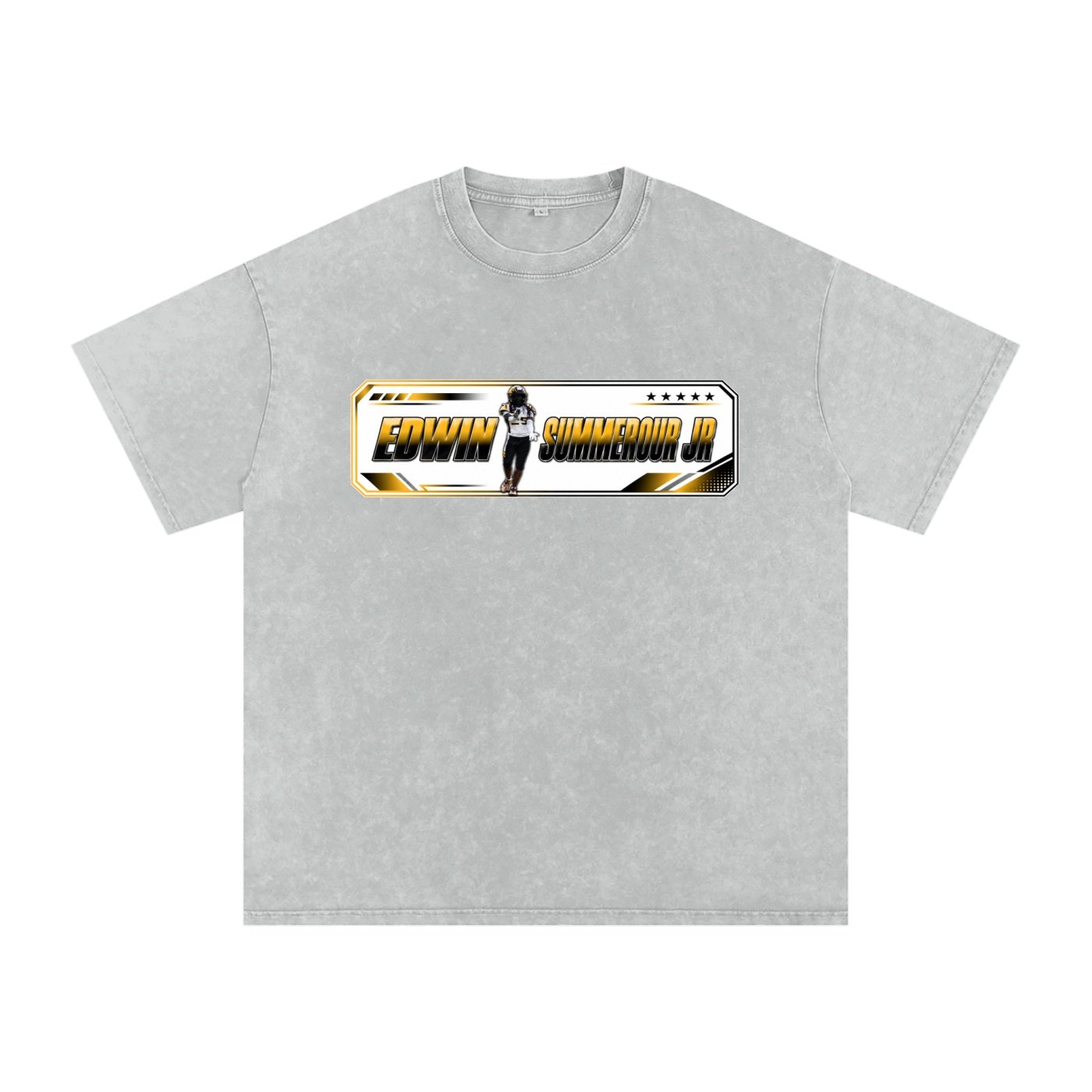 Edwin summerour jr Snow Washed Oversized TEE - Image 3