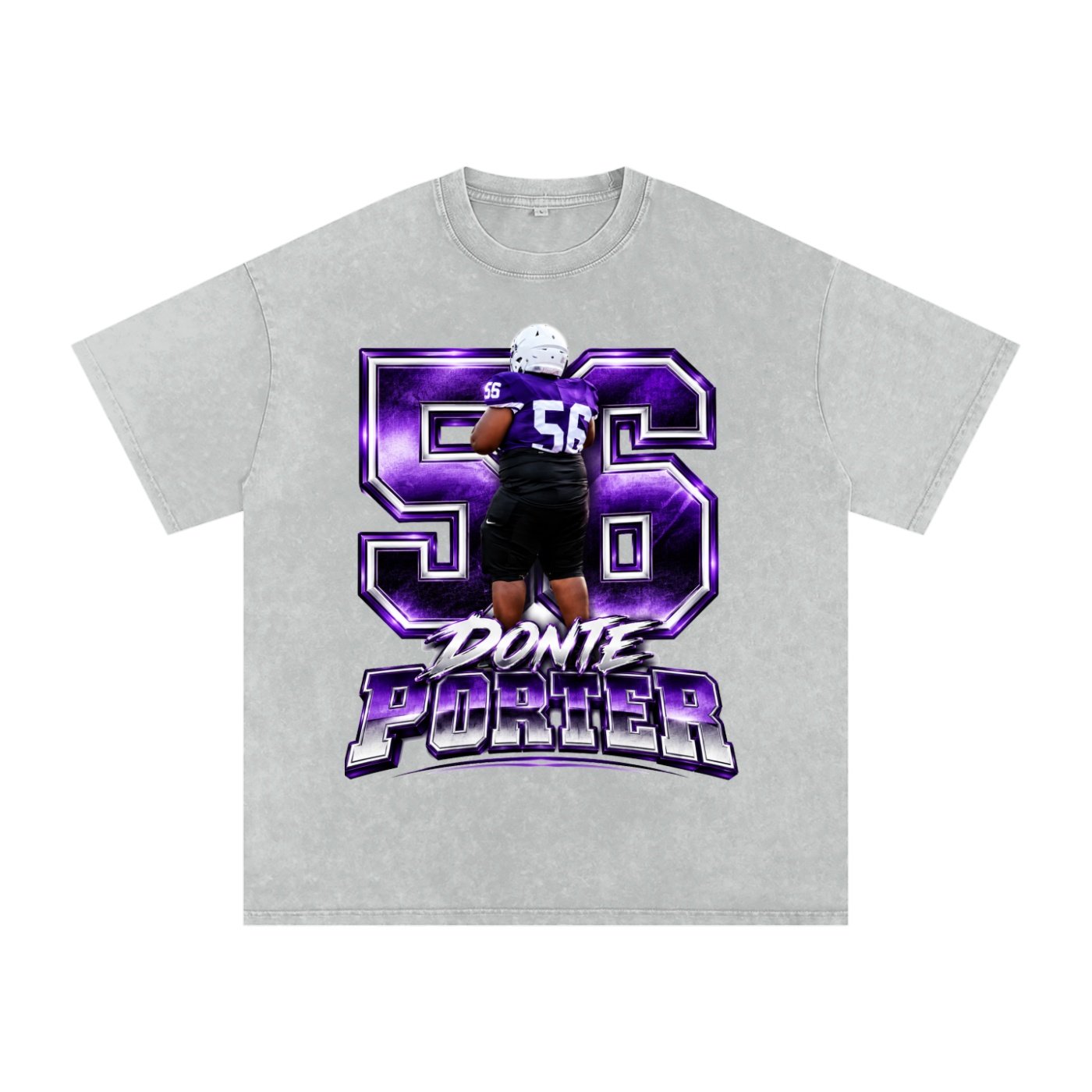Donte Porter ll Snow Washed Oversized TEE - Image 3