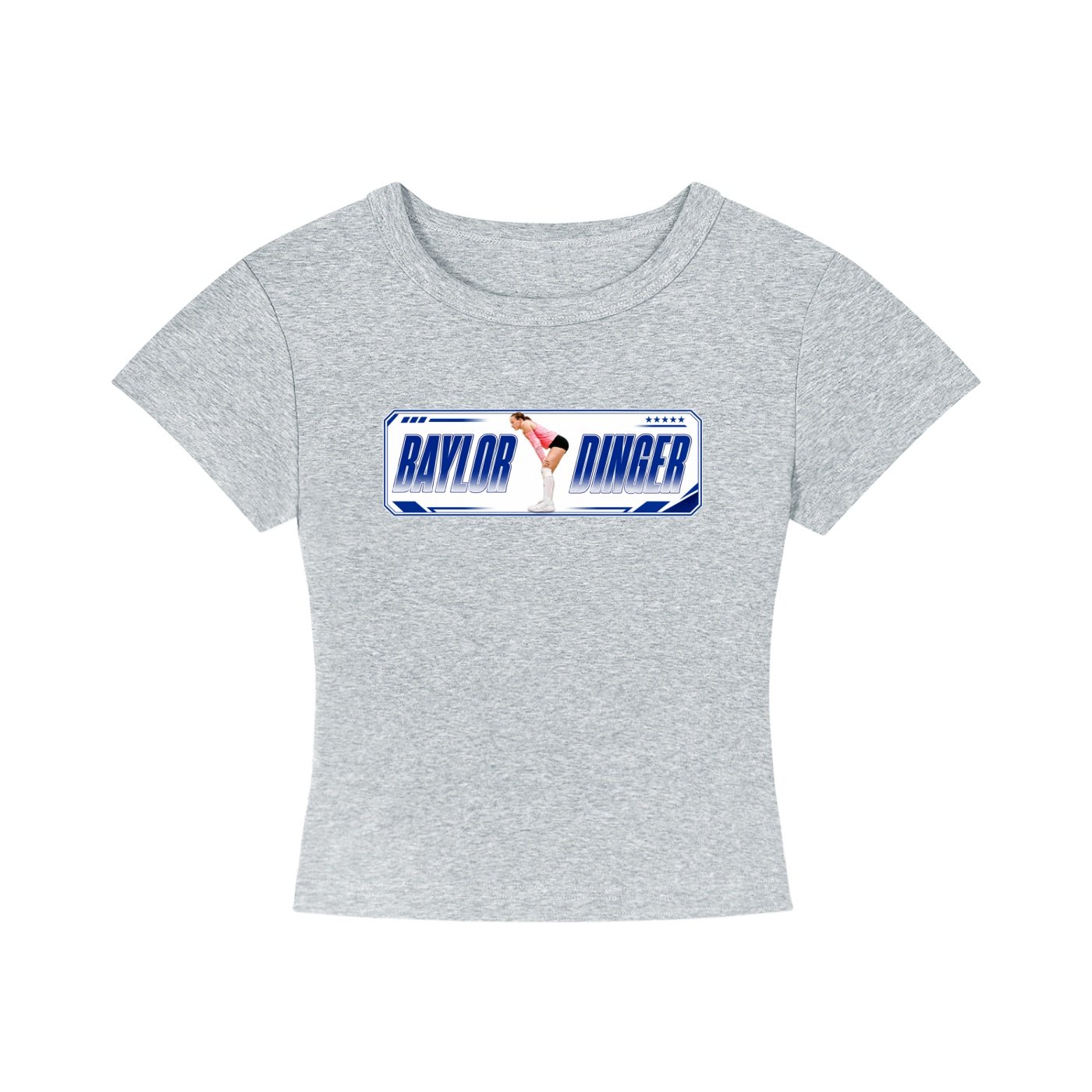 Baylor dinger Women's CropTop - Image 3