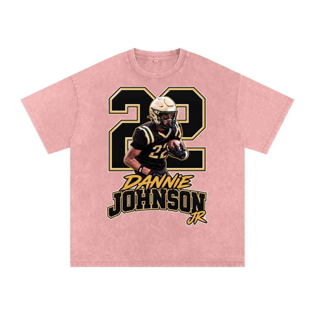 Dannie Johnson jr Snow Washed Oversized TEE