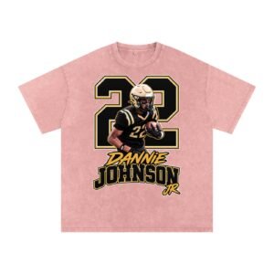 Dannie Johnson jr Snow Washed Oversized TEE - Image 5