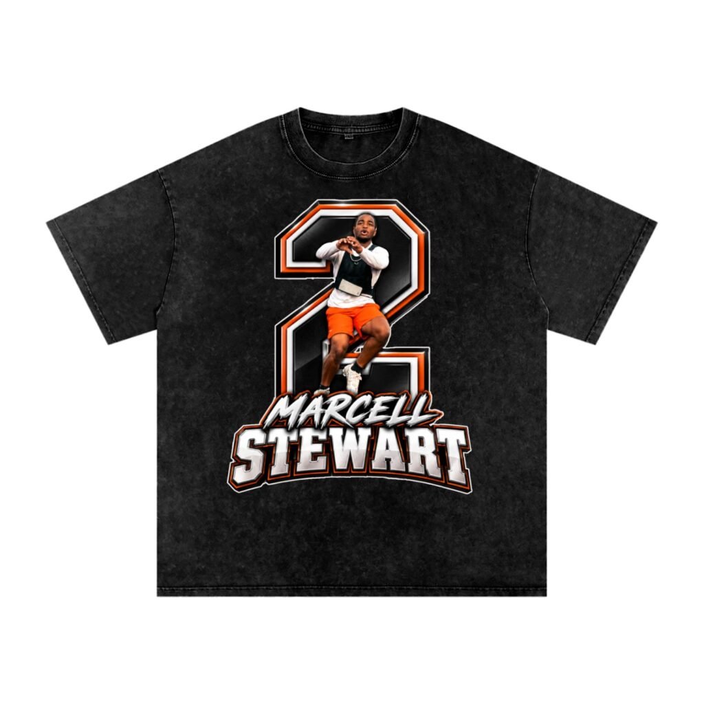 Marcell Stewart Snow Washed Oversized TEE