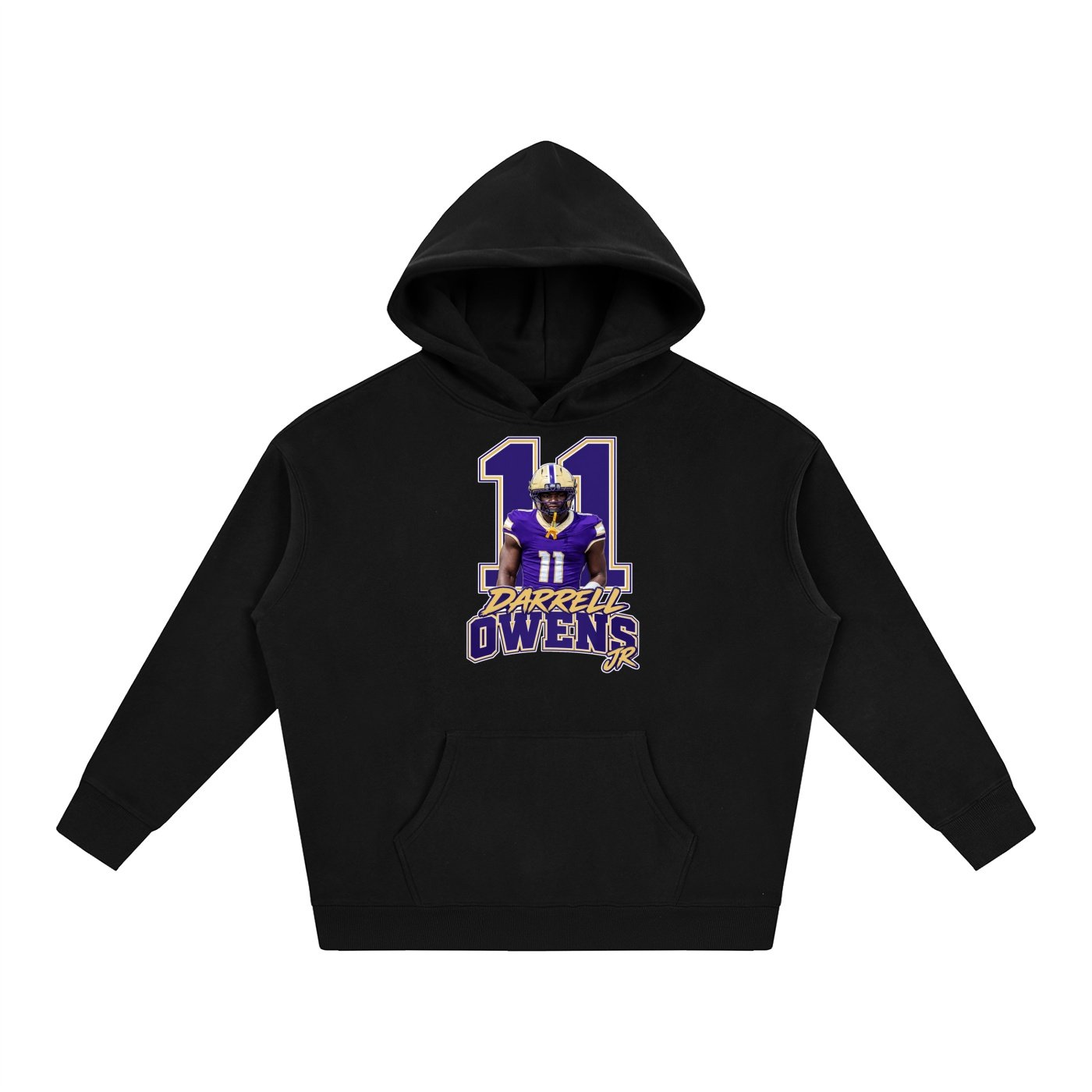 Darrell owens jr Oversize Fleeced Hoodie - Image 1