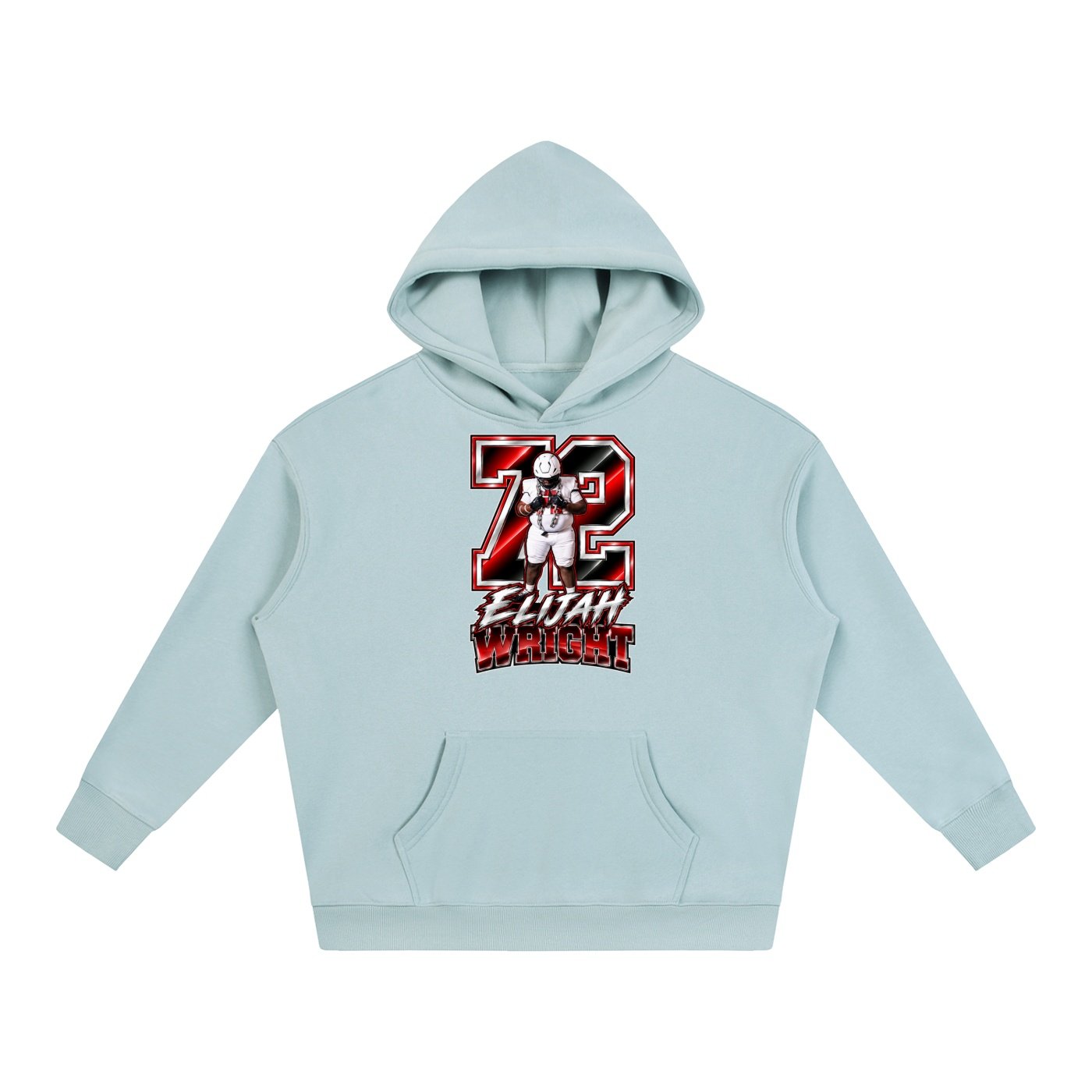 Elijah Wright  Oversize Fleeced Hoodie - Image 3