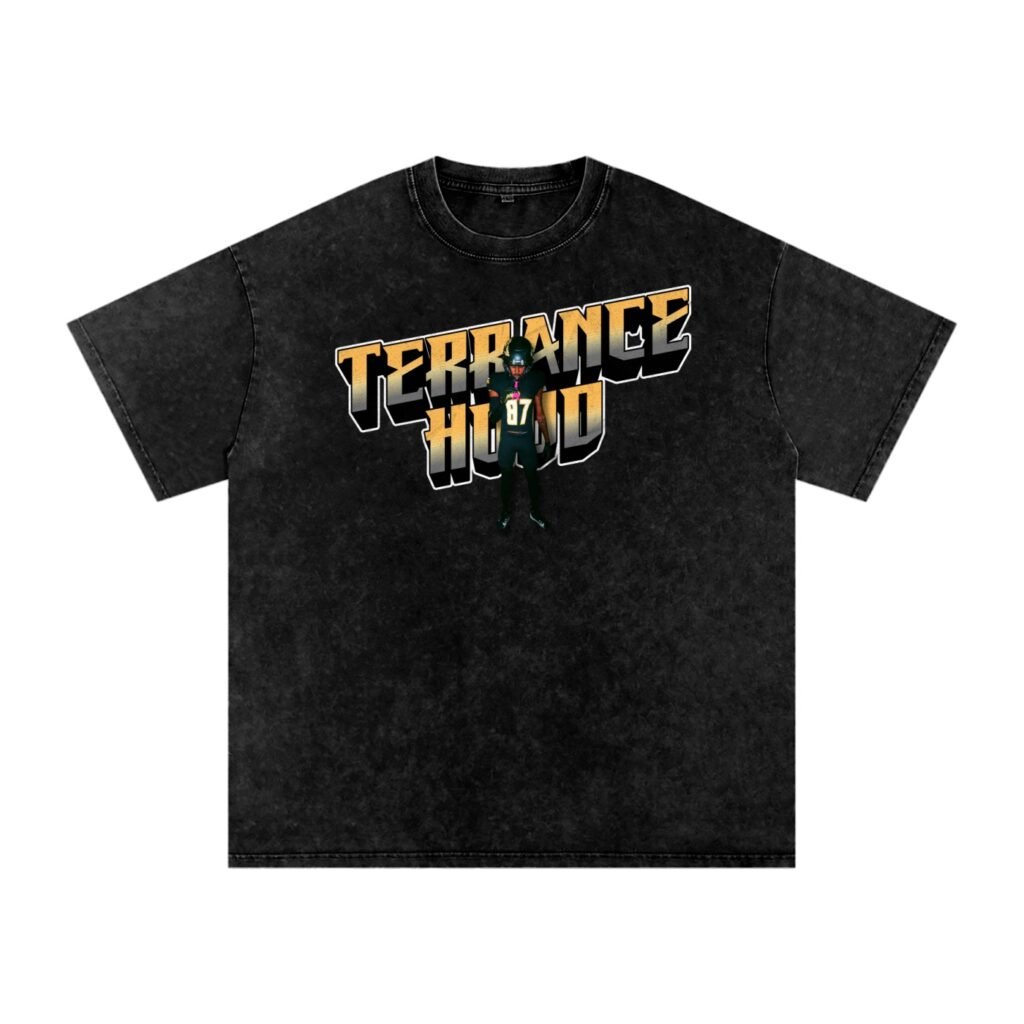 Terrance Hood Snow Washed Oversized TEE