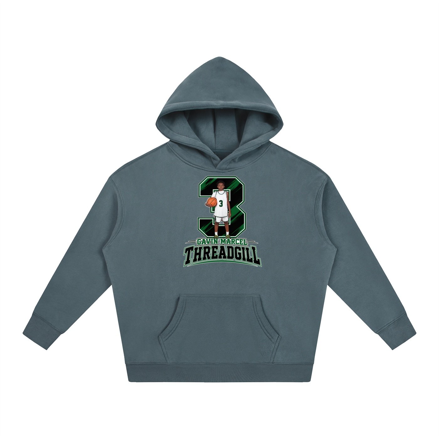 Gavin Marcel Threadgill  Oversize Fleeced Hoodie - Image 4