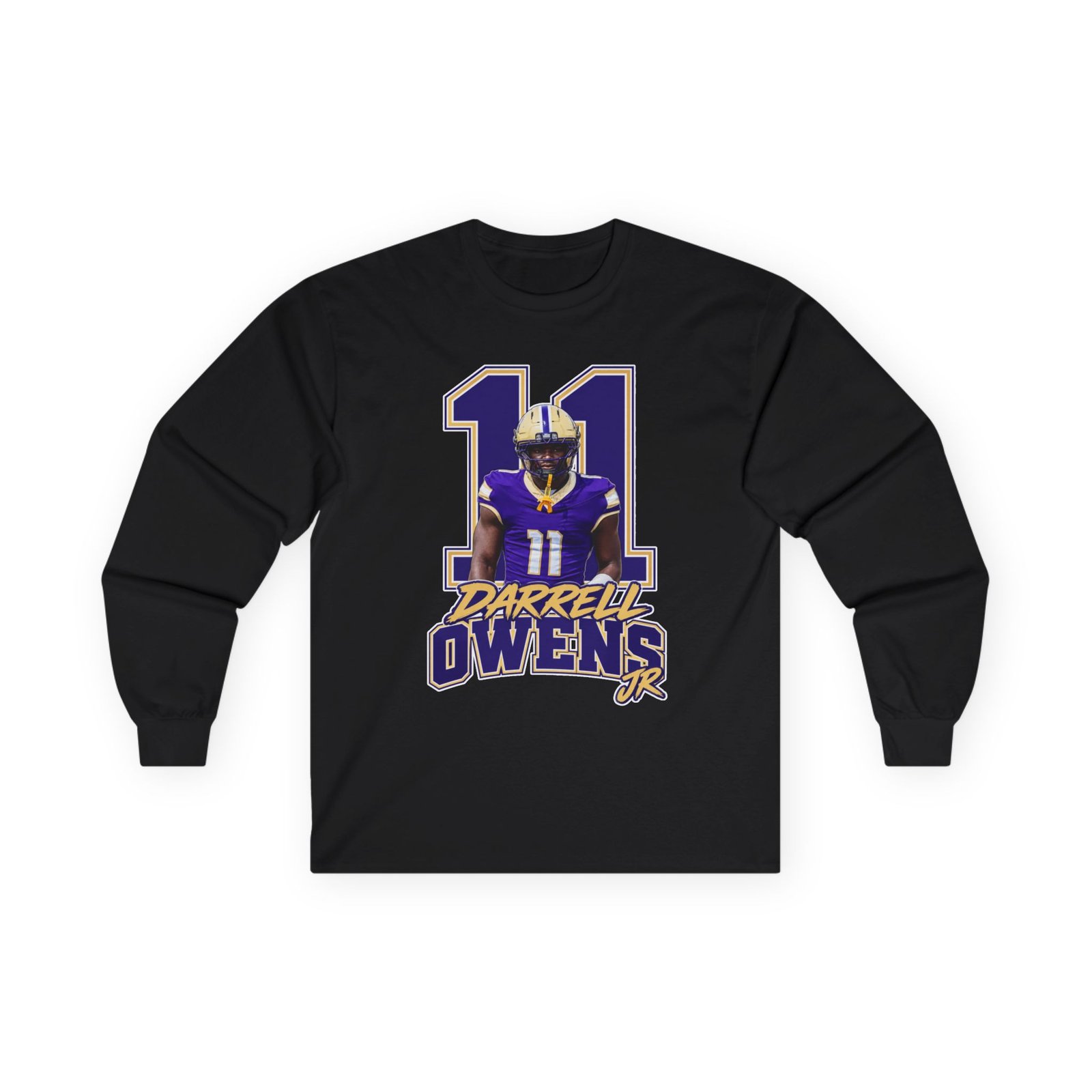Darrell owens jr Unisex Cotton Long Sleeve Tee - Image 1