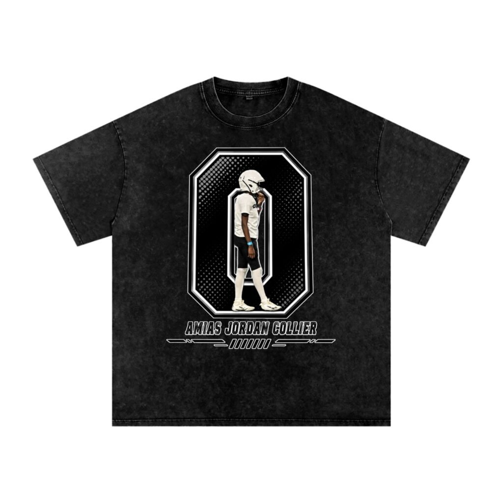 Amias Jordan collier Snow Washed Oversized TEE