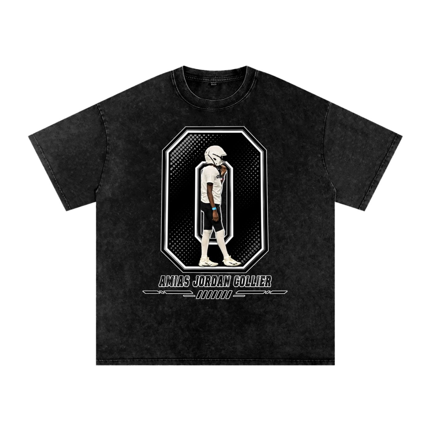 Amias Jordan collier Snow Washed Oversized TEE - Image 1