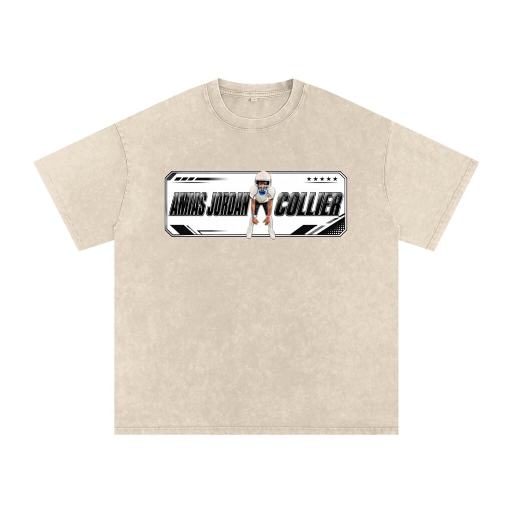 Amias Jordan collier Snow Washed Oversized TEE