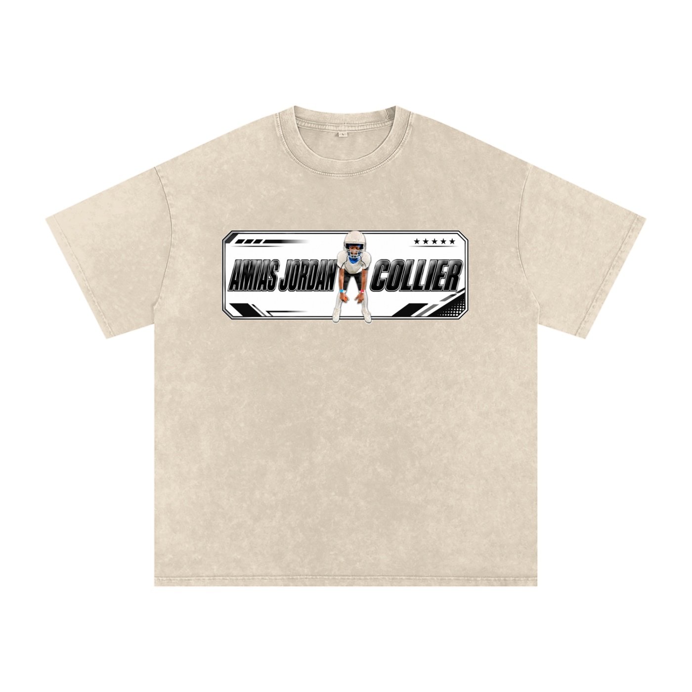 Amias Jordan collier Snow Washed Oversized TEE - Image 2