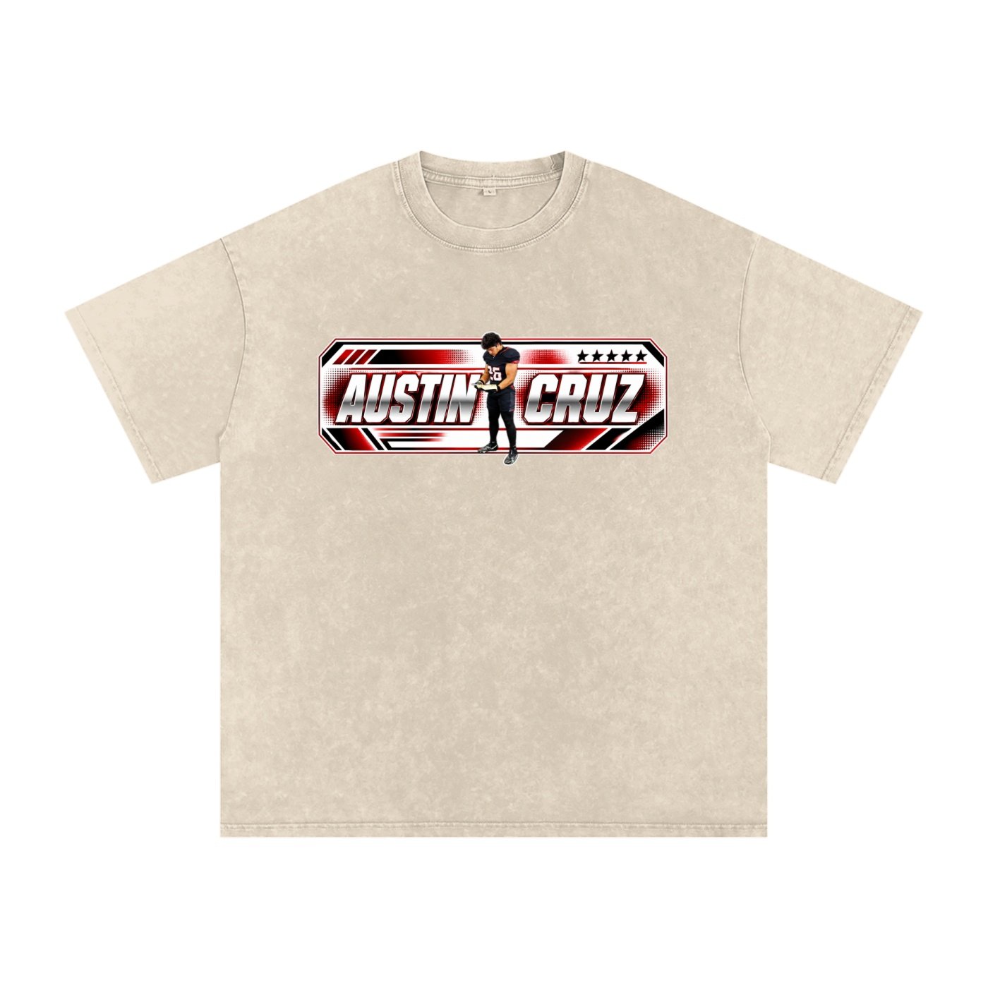 Austin Cruz Snow Washed Oversized TEE - Image 2