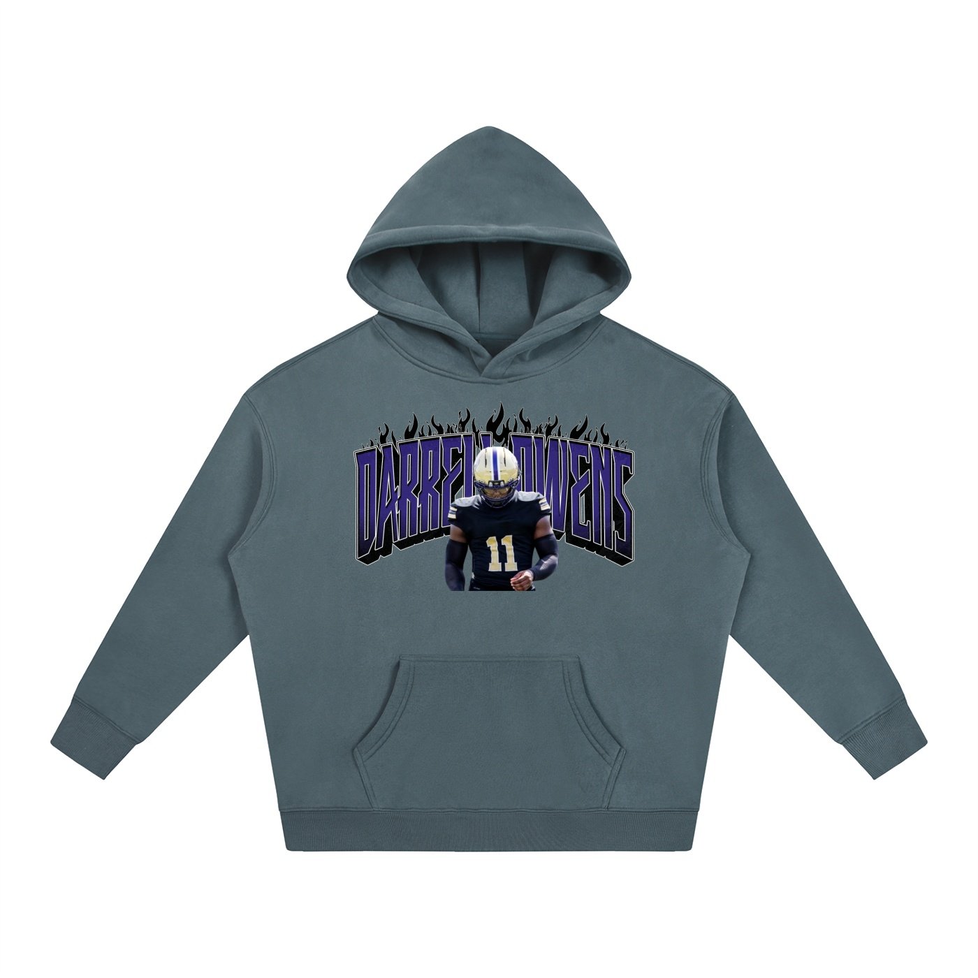 Darrell owens jr Oversize Fleeced Hoodie - Image 4