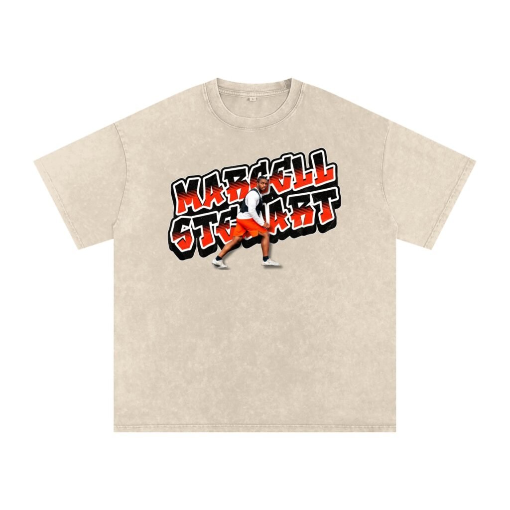 Marcell Stewart Snow Washed Oversized TEE