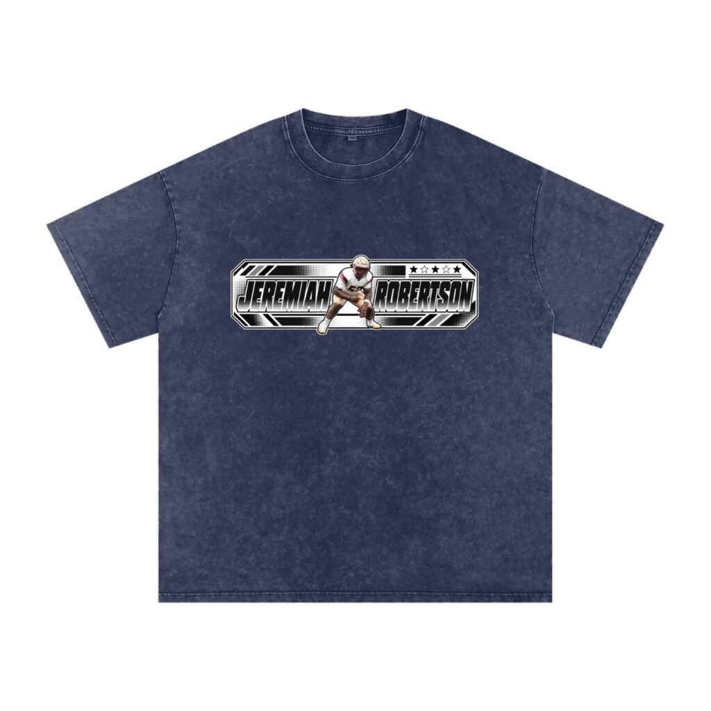 Jeremiah Robertson  Snow Washed Oversized TEE