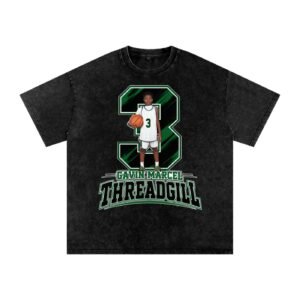 Gavin Marcel Threadgill  Snow Washed Oversized TEE - Image 1
