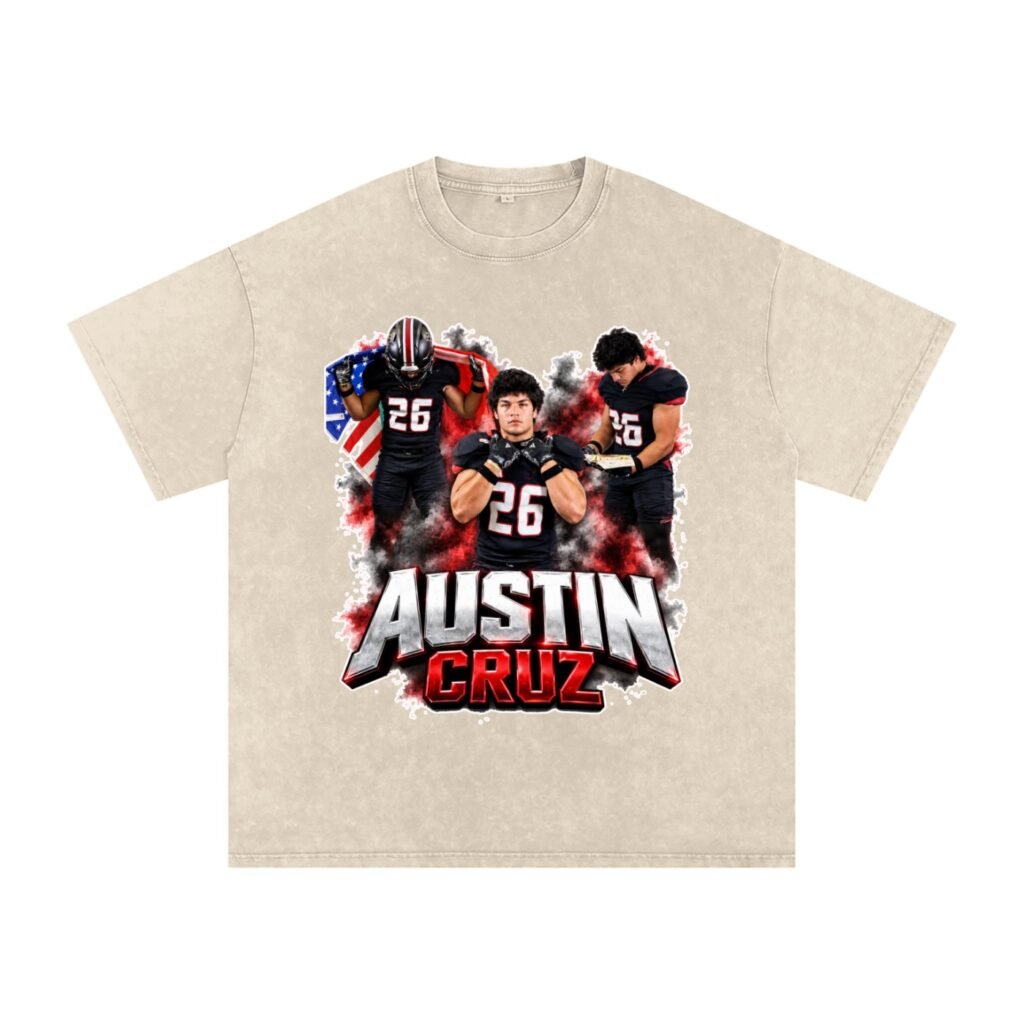 Austin Cruz Snow Washed Oversized TEE