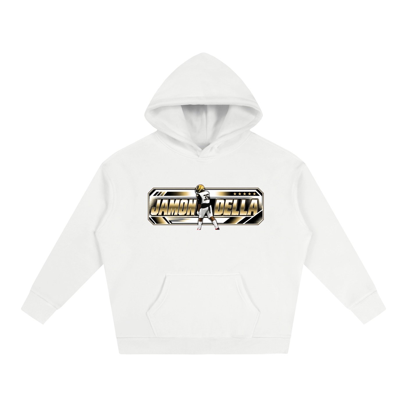 Jamon Della  Oversize Fleeced Hoodie - Image 2