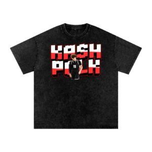 Kash Polk Snow Washed Oversized TEE - Image 1
