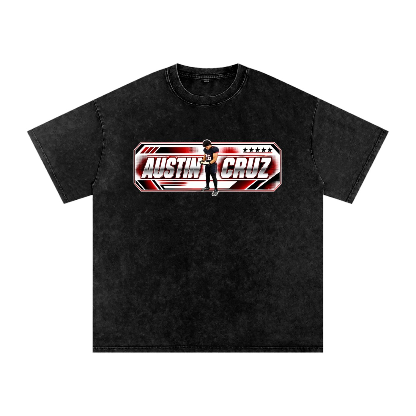 Austin Cruz Snow Washed Oversized TEE - Image 1